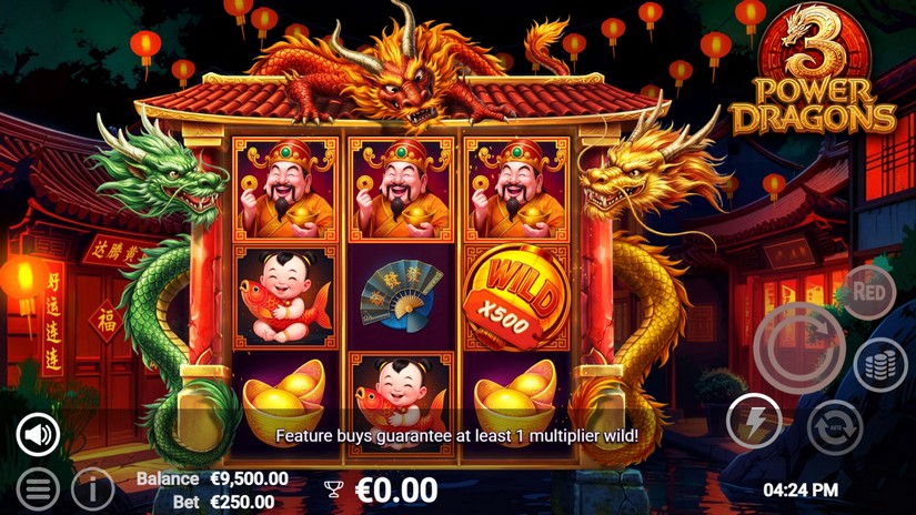 3 Power Dragons slot screen 2