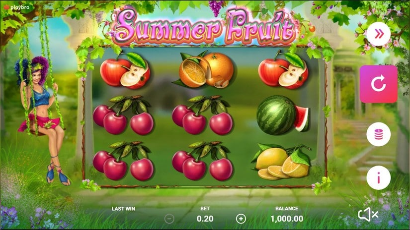 Summer Fruits slot screen 1