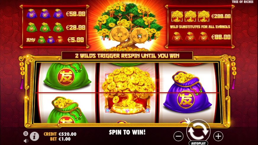 Tree of Riches slot screen 3