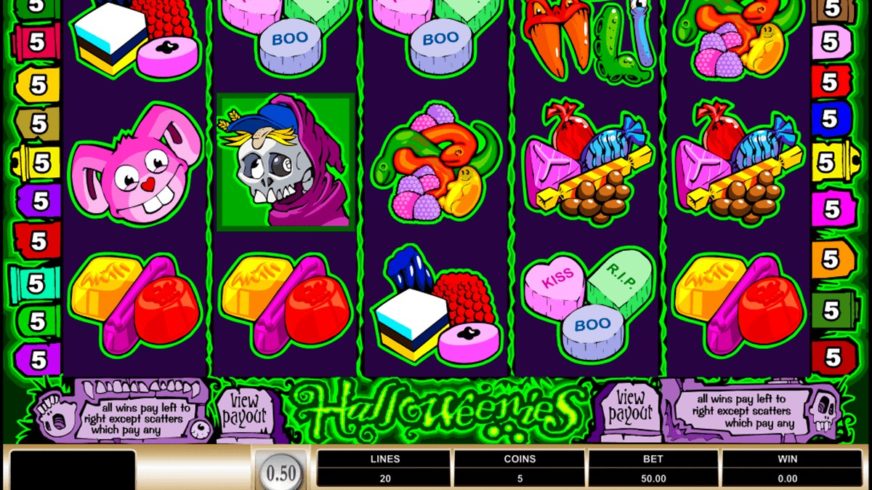 Halloweenies slot screen 3