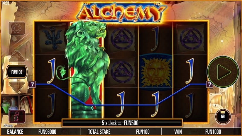 Alchemy slot screen 3