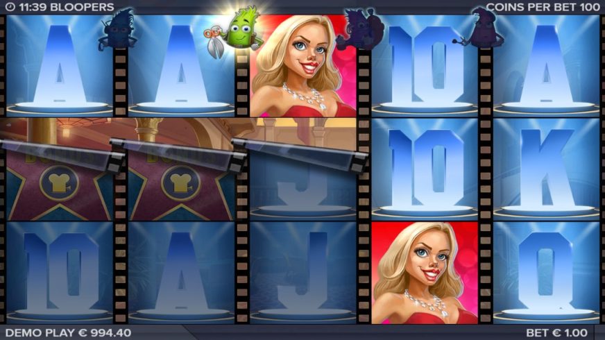 Bloopers slot screen 3