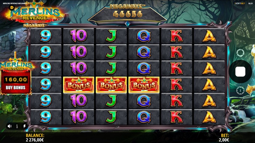 Merlin’s Revenge Megaways slot screen 4