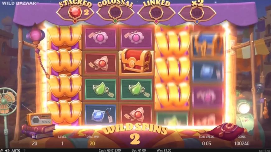 Wild Bazaar slot screen 1