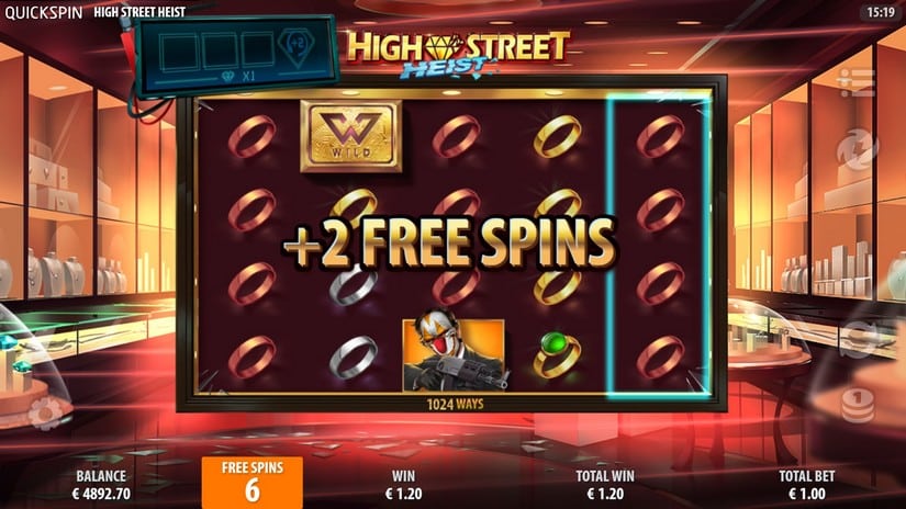 High Street Heist slot screen 5