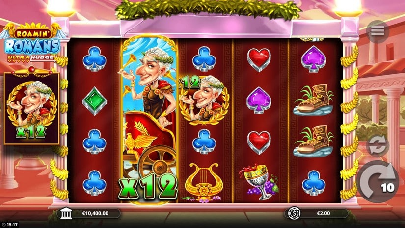 Roamin Romans Ultranudge slot screen 3