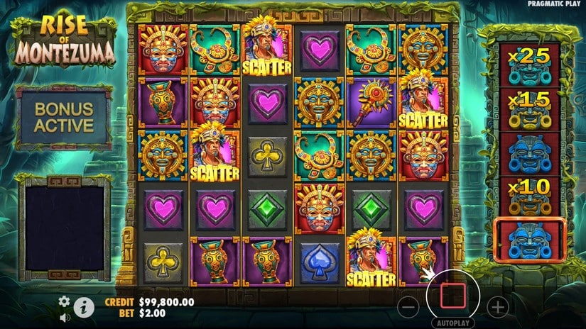 Rise of Montezuma slot screen 2