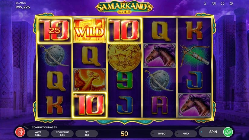 Samarkand’s Gold slot screen 2