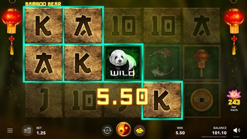 Bamboo Bear slot screen 3