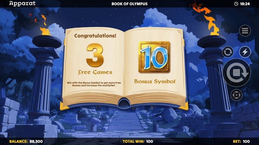 Book of Olympus slot screen 3