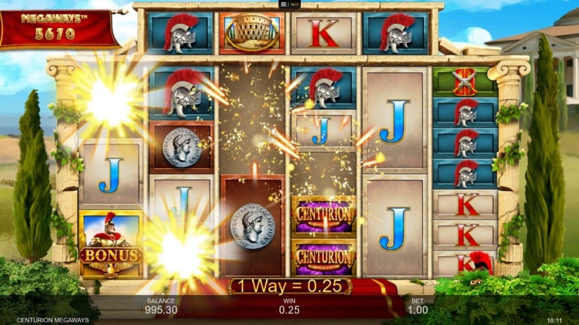 Centurion Megaways slot screen 2