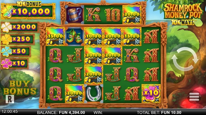 Shamrock Money Pot 10K ways slot screen 3