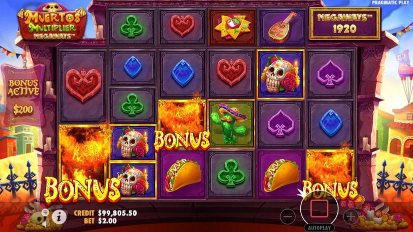 Muertos Multiplier Megaways slot screen 3