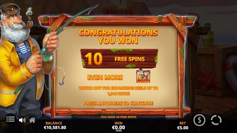 Wild Fishin Wild Ways slot screen 3