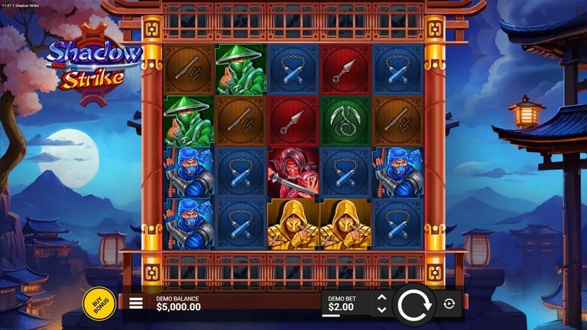 Shadow Strike slot screen 1