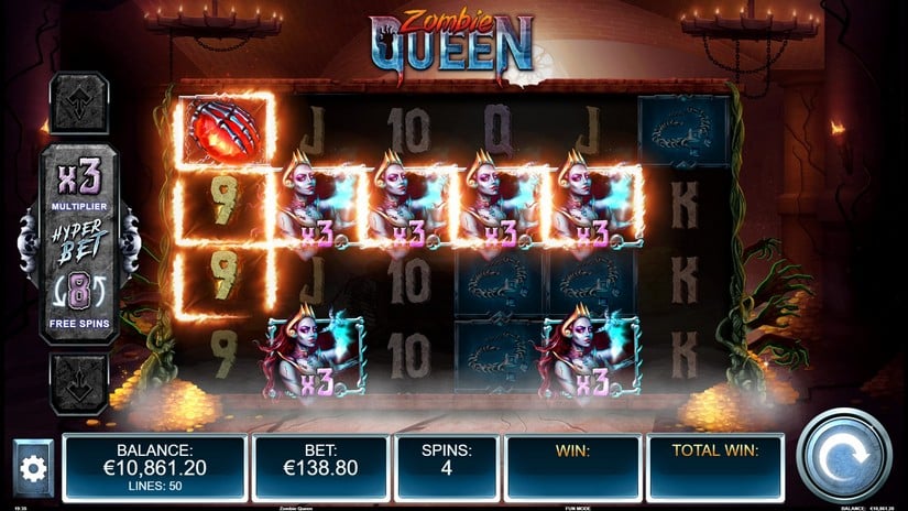 Zombie Queen slot screen 3