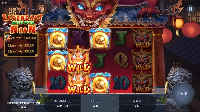 Legendary Battle of the Nian slot screen 5