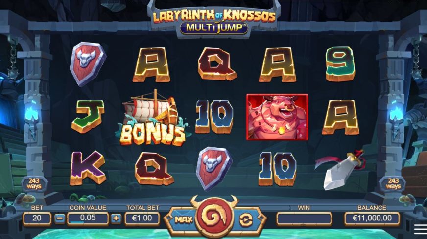 Labyrinth of Knossos Multijump slot screen 1