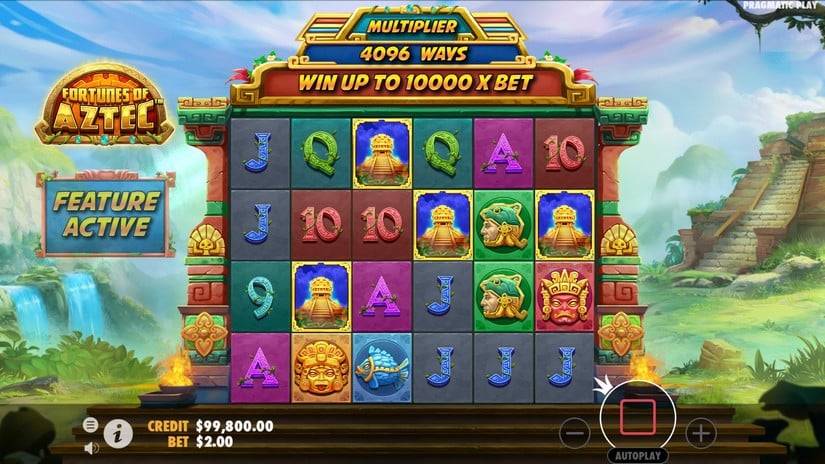 Fortunes of the Aztec slot screen 2