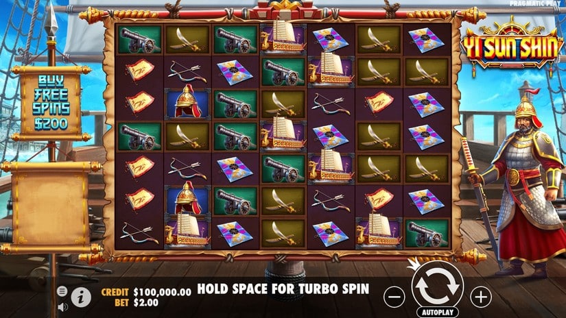 Yi Sun Shin slot screen 1