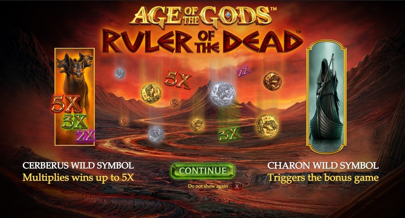 Age of the Gods Ruler of the Dead slot screen 1