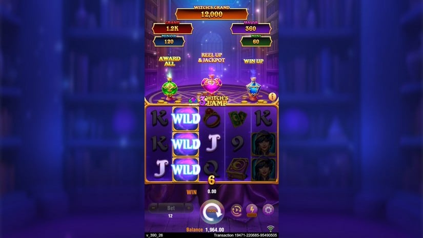 3 Witch’s Lamp slot screen 4