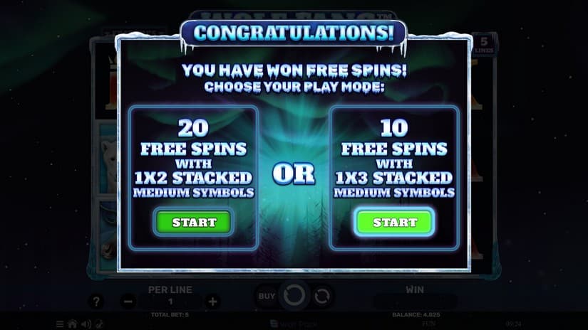 Wolf Fang – The Polar Lights slot screen 3