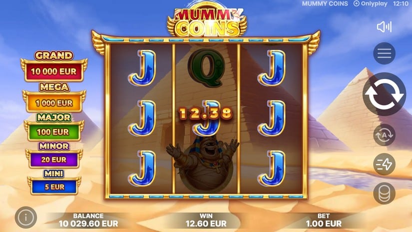 Mummy Coins slot screen 3