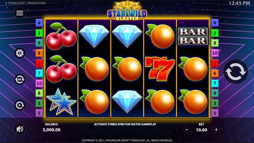 Star Wild Blaster slot screen 1