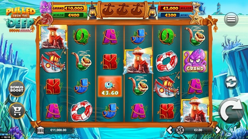 Pulled From The Deep UltraNudge slot screen 1