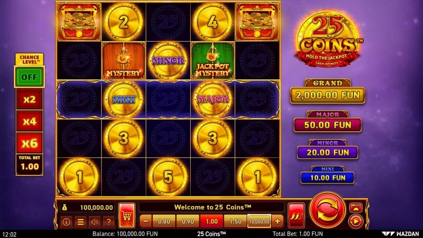 25 Coins™ slot screen 1