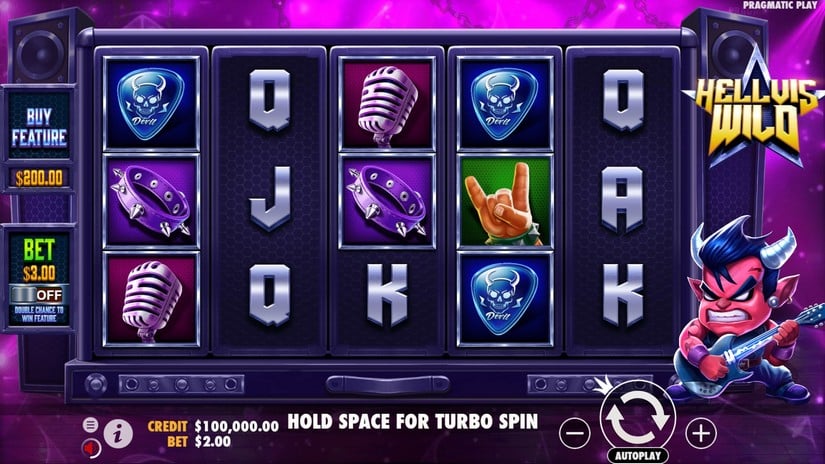 Hellvis Wild slot screen 1