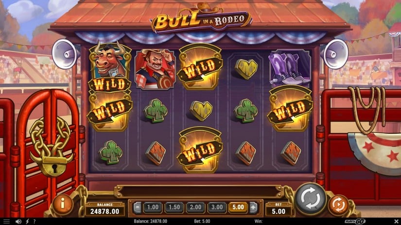 Bull in a Rodeo slot screen 3