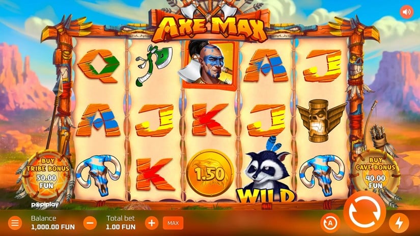 Axe Max slot screen 1