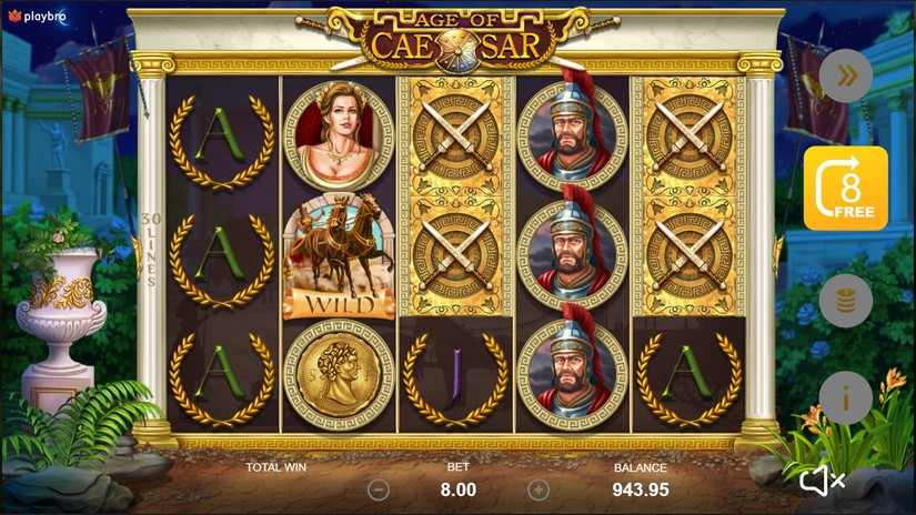 Age of Caesar slot screen 3