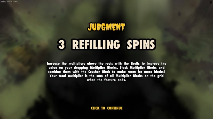 Hand of Anubis slot screen 9