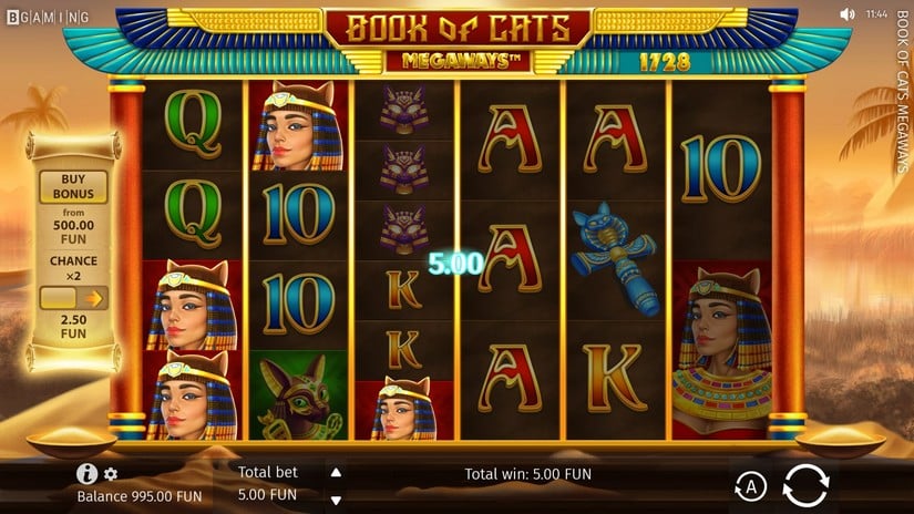 Book of Cats MEGAWAYS slot screen 1