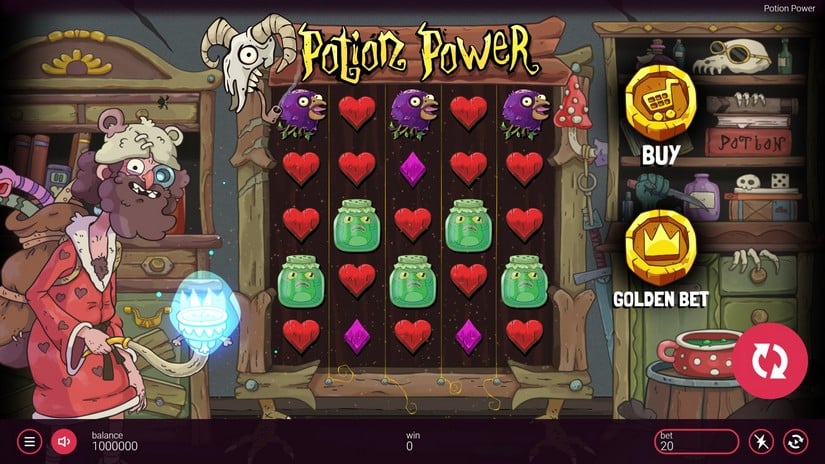 Potion Power slot screen 1