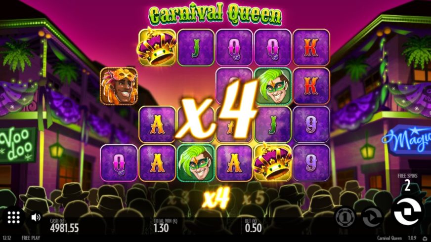 Carnival Queen slot screen 7