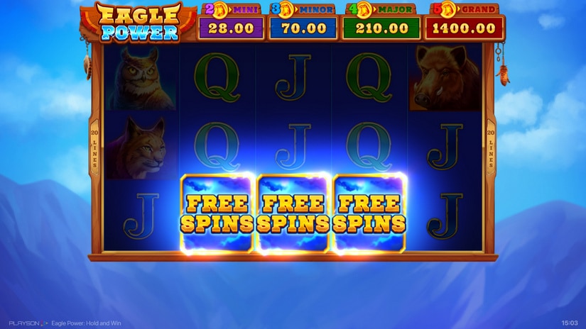 Eagle Power: Hold and Win slot screen 2