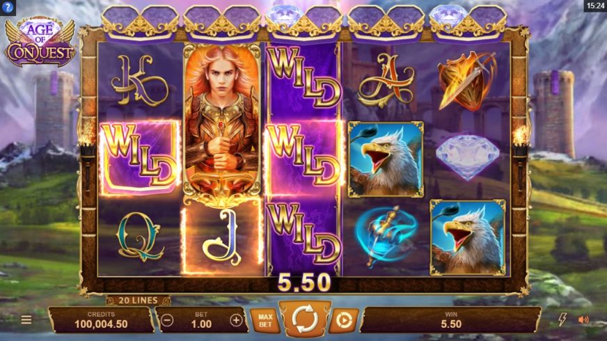 Age of Conquest slot screen 2