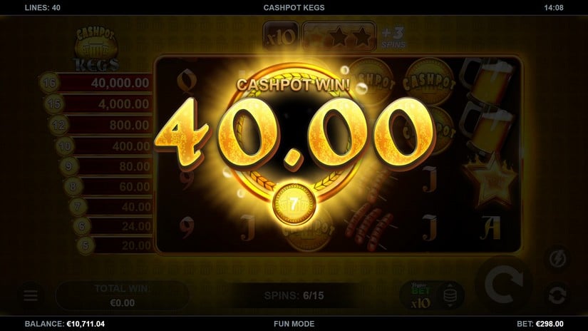 Cashpot Kegs slot screen 6