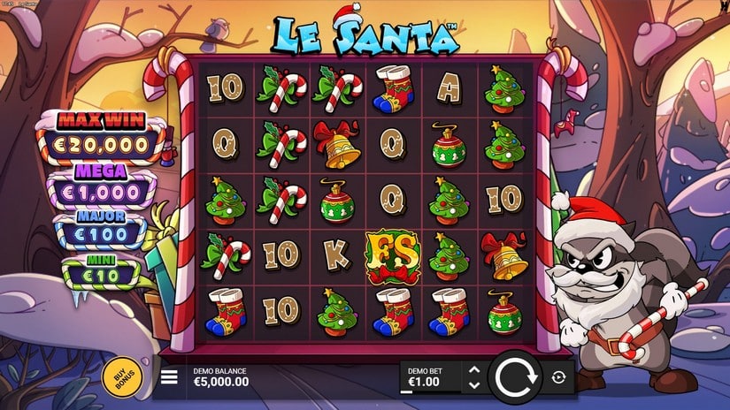 Le Santa slot screen 1