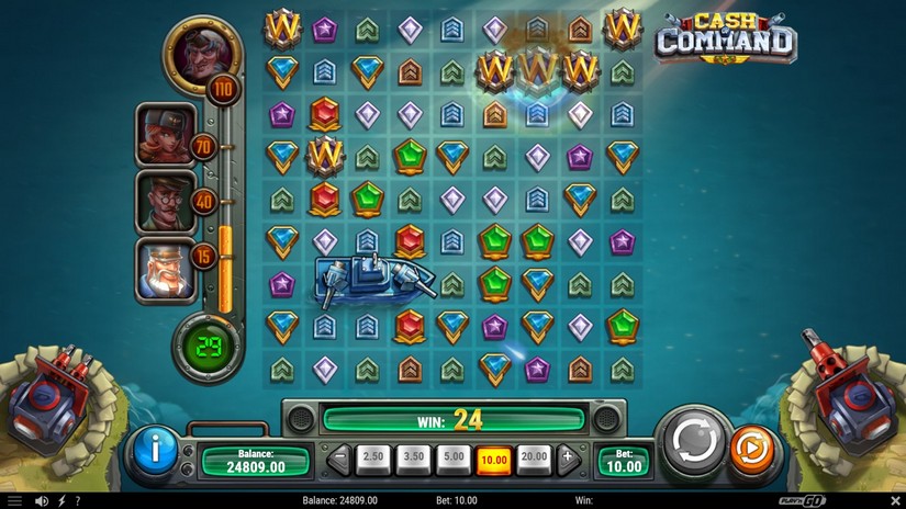 Cash of Command slot screen 3