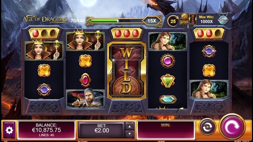 Age of Dragons slot screen 3