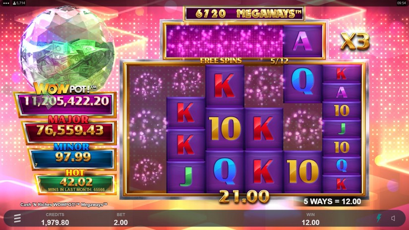 Cash ‘N Riches WowPot Megaways slot screen 6