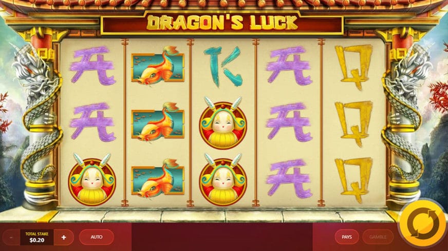 Dragon’s Luck slot screen 1