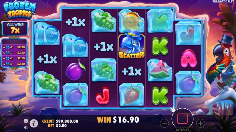 Frozen Tropics slot screen 4