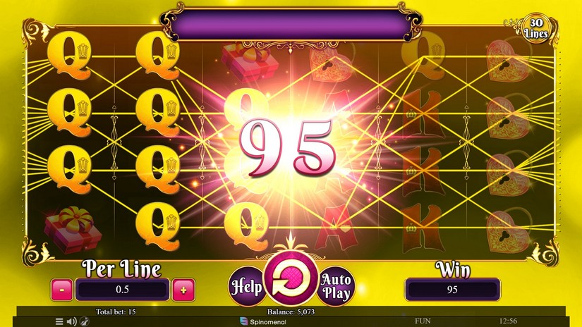 Valentine Collection 30 Lines slot screen 3