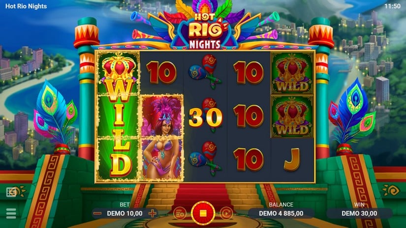 Hot Rio Nights slot screen 3